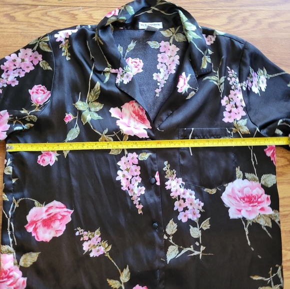 Robe And Nightgown Set, New York & Co Intimates Robe & Floral Gown M - Picture 5 of 5